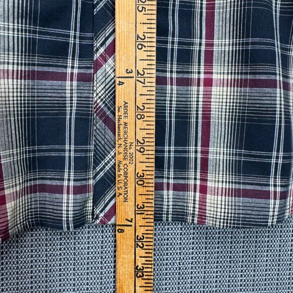 Wrangler Mens Western Fashion Snap Shirt XL Plaid 55% Cotton 45% Polyester - Picture 5 of 7
